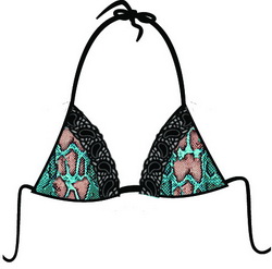 lace triangle top